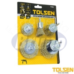 TOLSEN SET 5 PZ SPAZZOLE...