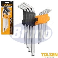 TOLSEN SET 9 PZ CHIAVI TORX...