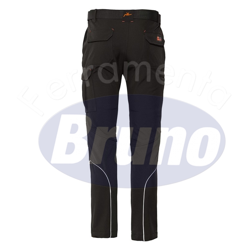 INDUSTRIAL STARTER PANTALONI IN SOFTSHELL "HEAVY EXTREME" NERI