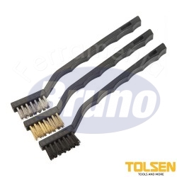 TOLSEN SET 3 SPAZZOLE...
