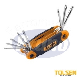 TOLSEN SET 8 PZ CHIAVI TORX...